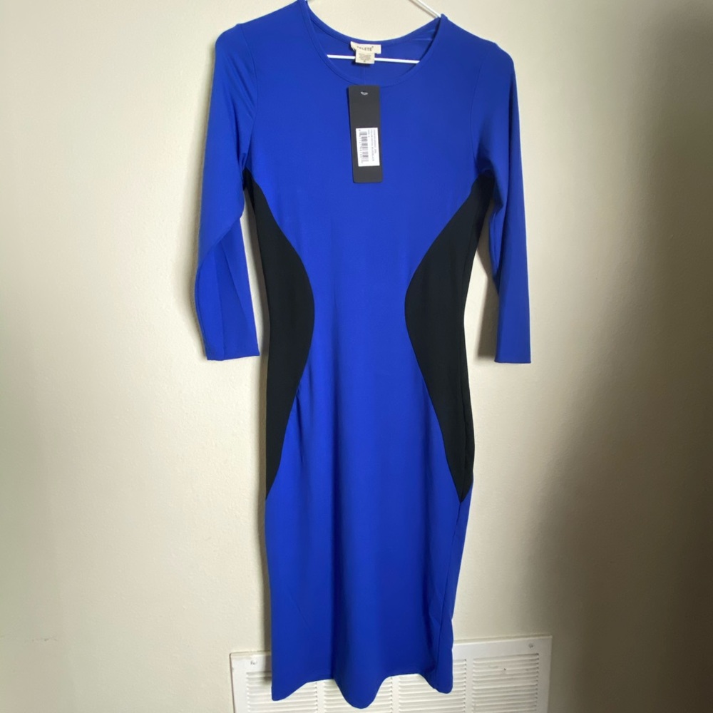 Yelete 3/4 sleeve midi dress